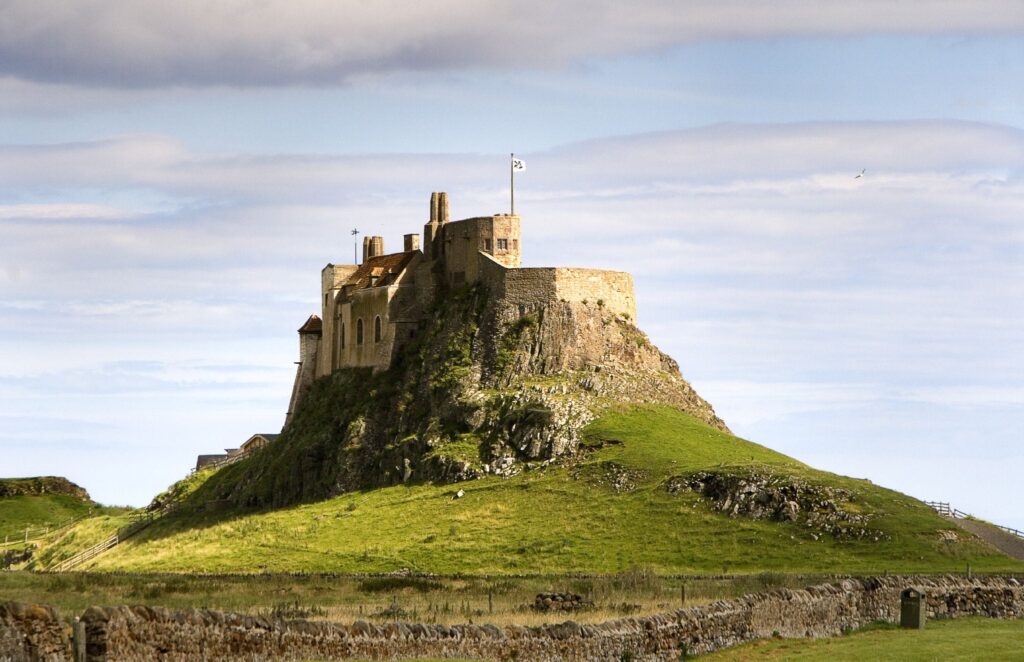 Monasterio de Lindisfarne, situada en el norte de Gran Bretaña